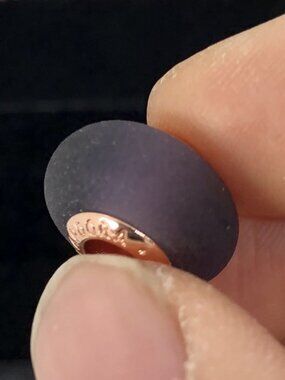 👍👍Pandora Matte Purple Murano Glass Charm